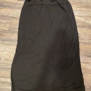 Womens black maxi skirt